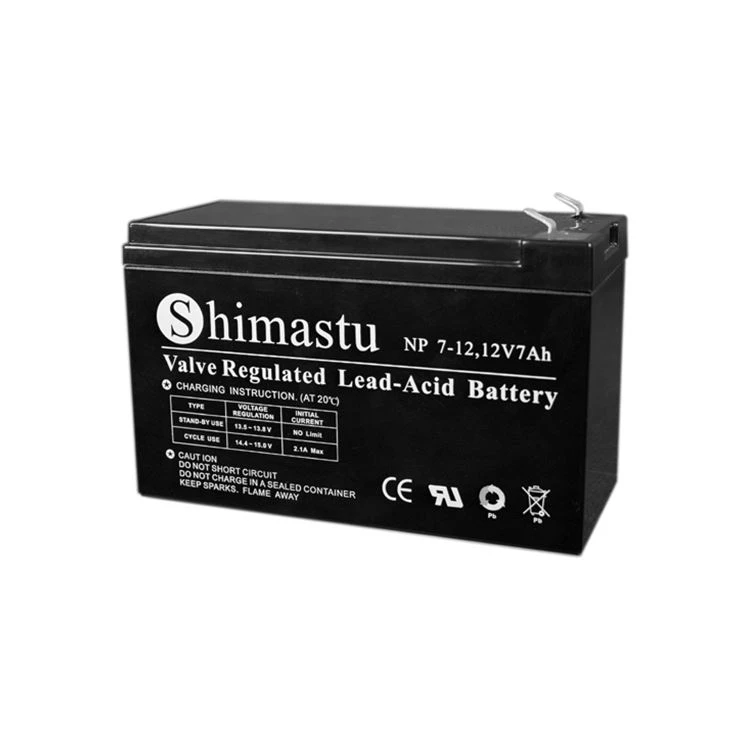 वाल्व विनियमित लीड एसिड बैटरी 12V 7AH