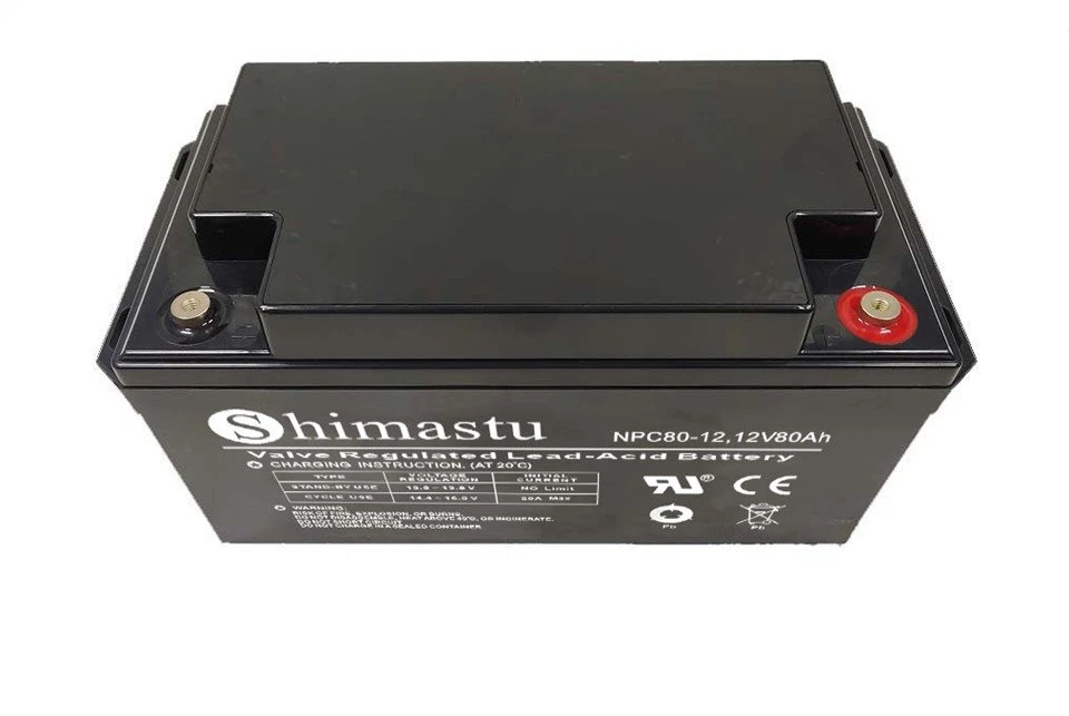 12V 80Ah डीप साइकिल बैटरी